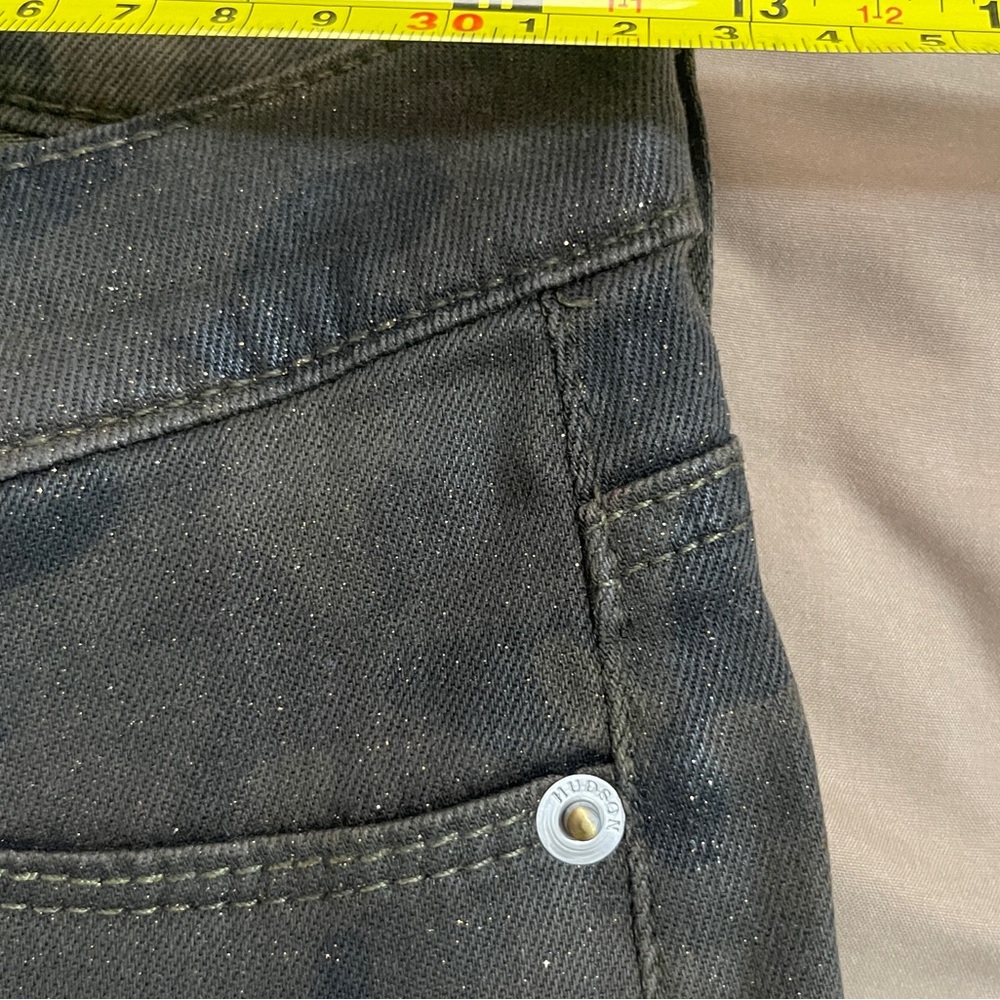 Hudson Womens Jeans Size 25 Army Green Camouflague Nico Super Skinny Mid Rise - Picture 6 of 11